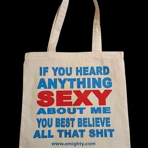 Omighty Bold Red and Blue Graphic Tote